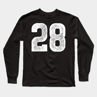 Rough Number 28 Long Sleeve T-Shirt